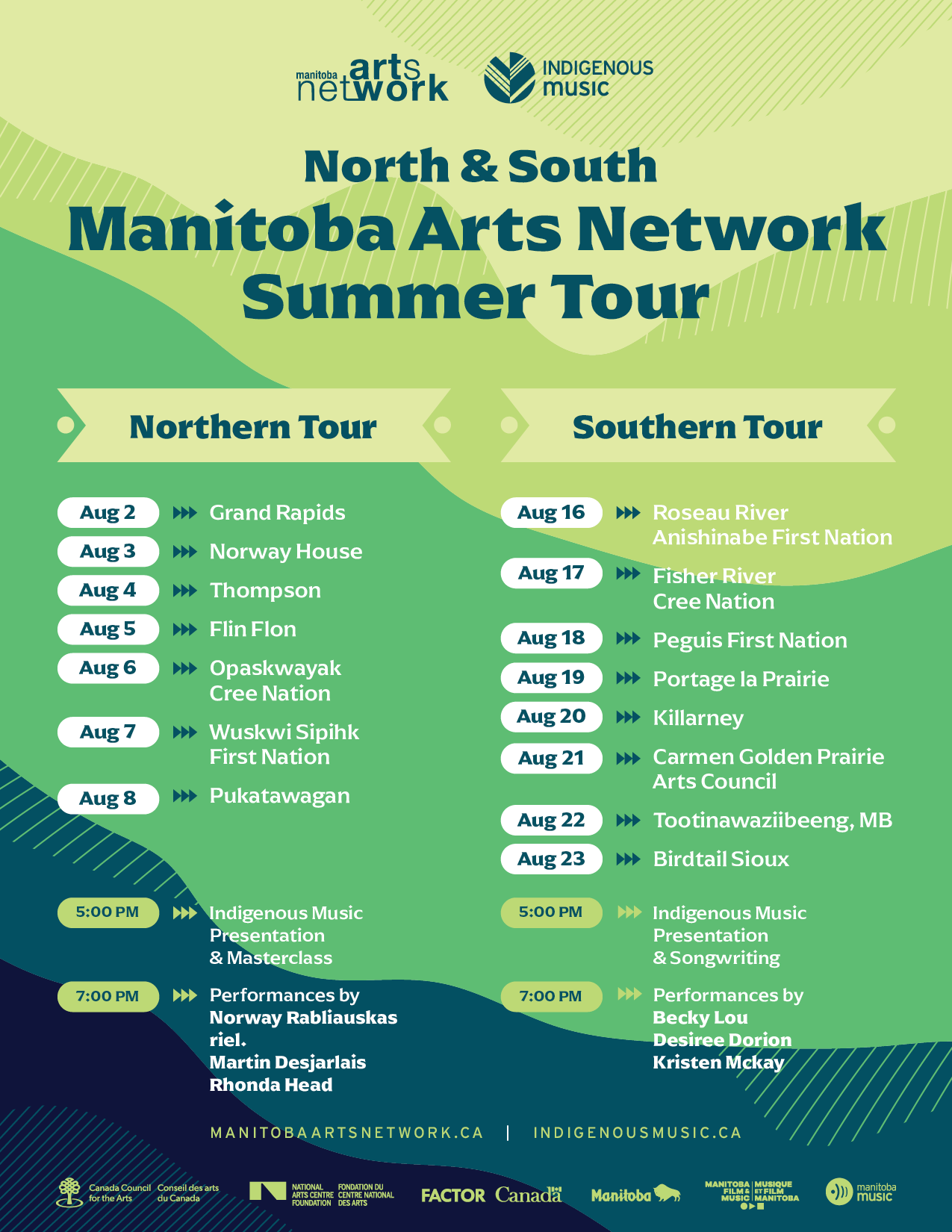 Indigenous Emerging Artists Summer Tour