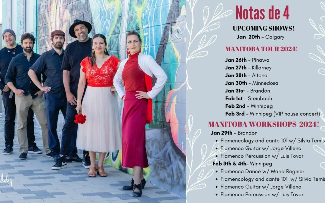 Notas de 4 – Upcoming Shows